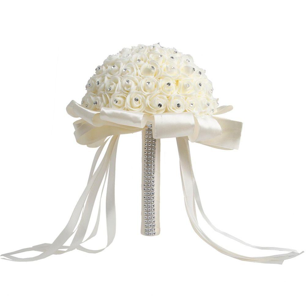 Wedding Decor Home Decor Engagement Rose Bouquet Bride Holding Flower Artificial Flower Foam Roses