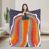 Yayoi Kusama Tokyo 1998 Exhibition Blanket Cover Polka RIP Fleece Throw Blankets Home Couch Printed Soft Warm Bedspreads