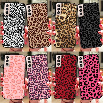 Leopard Print Panther Soft Cover For Samsung Galaxy S21 Ultra S22 Plus Note 20 Ultra S8 S9 S10 Plus S20 FE Case