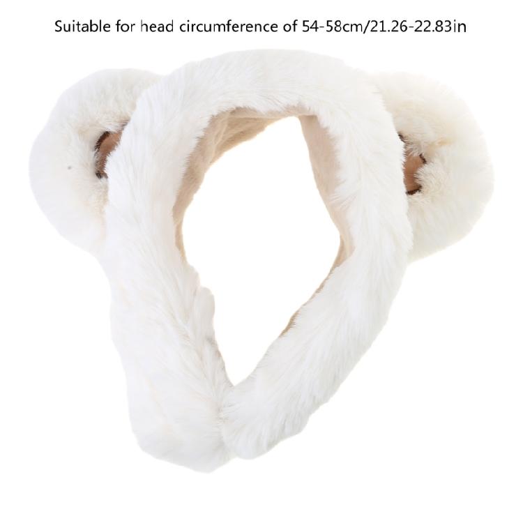 Fashionable Bear Plush Ear Muffs for Halloween Party Keep Warm Outdoor