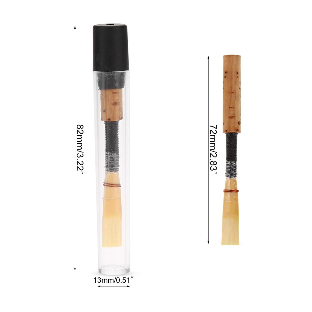 Good Quality Oboe Reed Wind Instrument Replacement Parts with Transparent Tube Sleeve(1Pc)