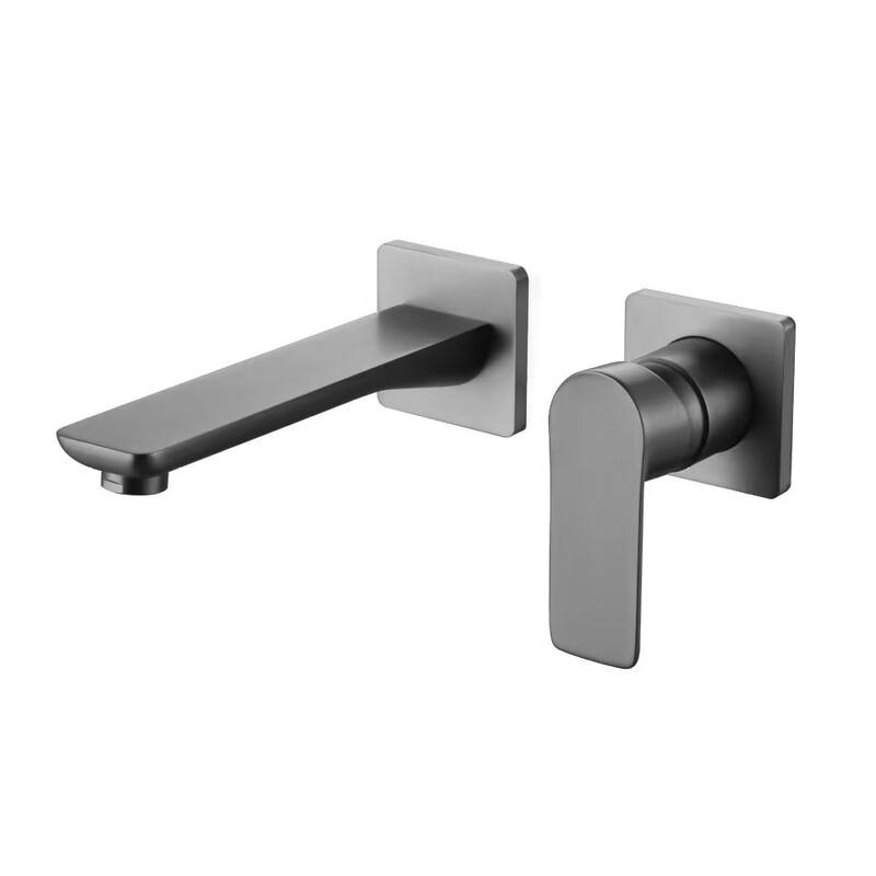 Concealed Wall-Mounted Hot & Cold Basin Faucet