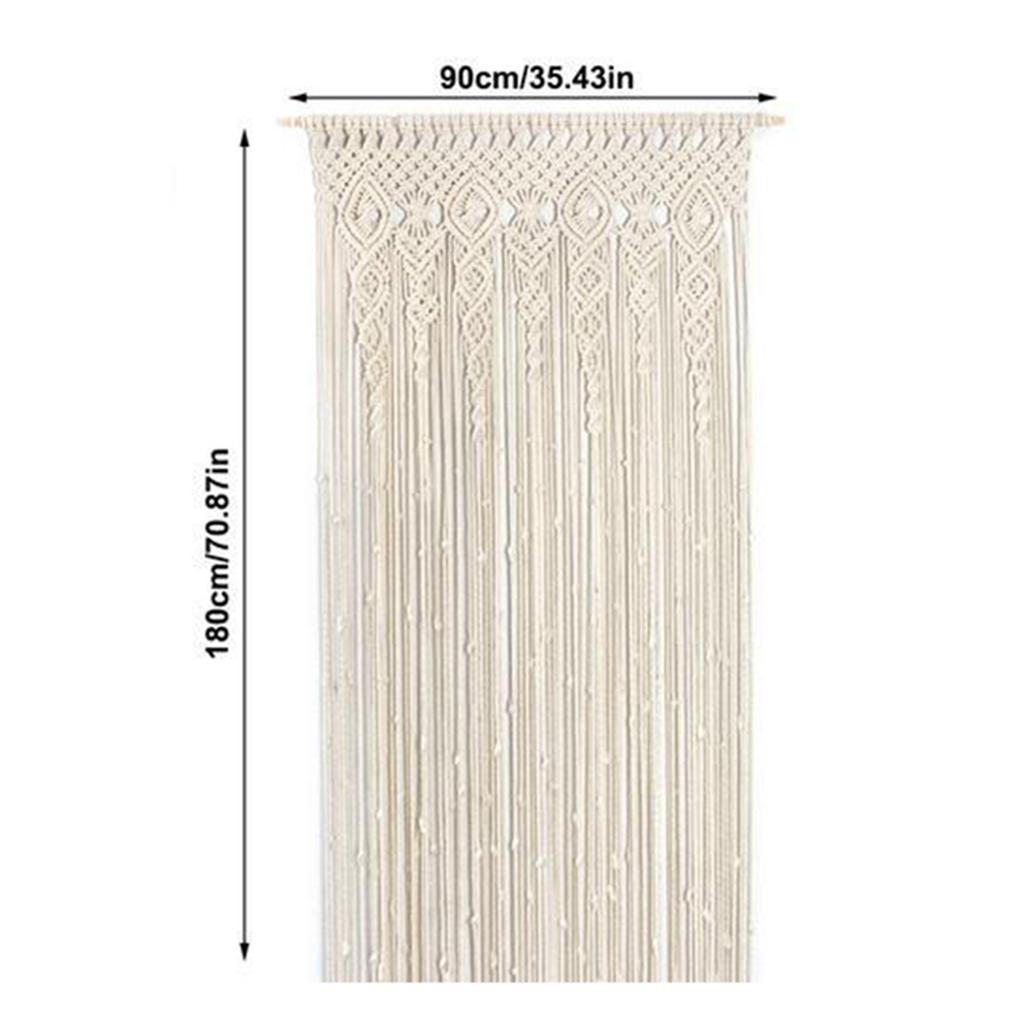 180*90cm Duvara Asılan Perde Boho Kapı Pencere Asılı Perde Dokuma Goblen Duvar Dekoru Yatak Odası Oturma Odası için Ev Süsü