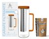 Glass Filter Pitcher 1.5L - + 1 Refill Activated Vegetable Charcoal