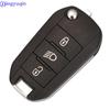 Jingyuqin Autoschlüssel-Fernbedienung Für Peugeot 508 3008 2008 301 208 308 408 307 4008 Für Citroen C3 C5 Aircross ID46 434mhz PCF7941 FSK