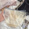 Ladies Summer Light Luxury Sexy Pure Desire Lace Satin Mesh Gauze Ice Silk Briefs