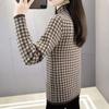 Sweater Base Sweater Women In Autumn and Winter Thickened and Warm a Herringbone Half High Neck Slim Knit Pullover Inside