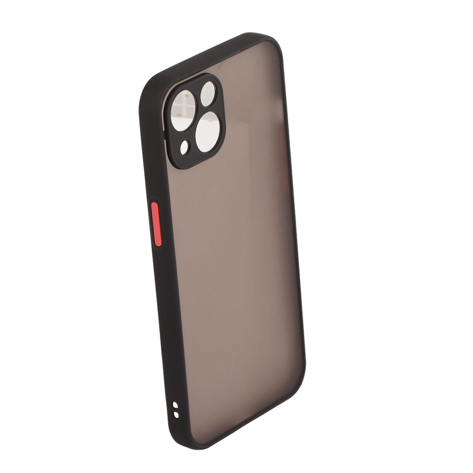 

Матовый чехол для телефона с точным расположением отверстий, защитный чехол от падений для iPhone чёрный