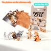 Yetişkinler ve Çocuklar İçin Kendin Yap Origami Kedi Kiti - Başlangıç Dostu Kağıt El Sanatları, Kedi Severler İçin Eğlenceli ve Rahatlatıcı Hediye