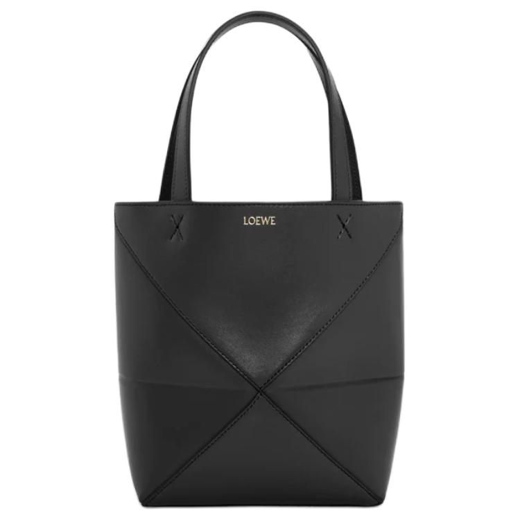 

Loewe Puzzle Fold Tote Mini Black Men Tote_bags A657V25X01-1100 Basic Set (Bag+Dust Bag)