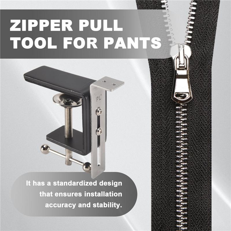 M-Modern-Zipper Pull Tool, Double-End Zipper Head Jig Sliders, Metal Sewing Accessory For Pants, Dress