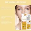 Krem do natychmiastowego liftingu twarzy z jadem pszczelim, Zawiera witaminę E, Napina i ujędrnia skórę, Wygładza drobne linie i zmarszczki | Bezalkoholowy z kwasem hialuronowym