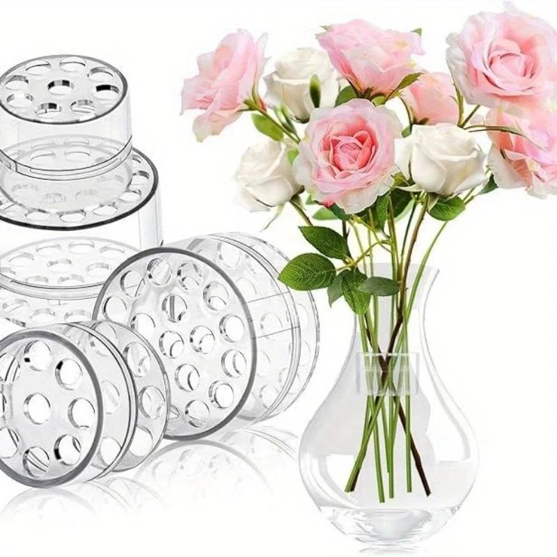 4/2Pcs Spiral Ikebana Stem Holder,Spiral Stem Holder DIY Japanese Honeycomb Flower Planter