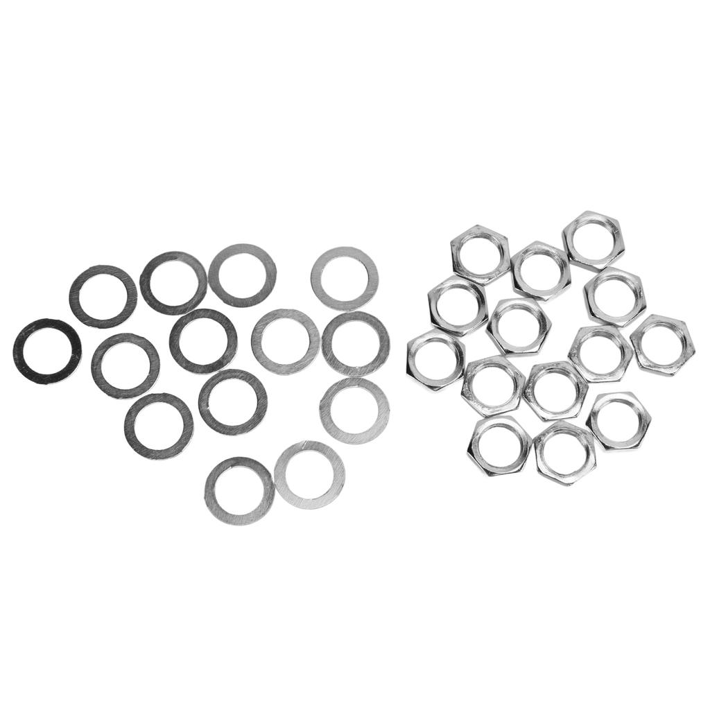 Nut Washer Kit Instrument Socket Connector Fasteners for Electric Guitar Bass M9 Female