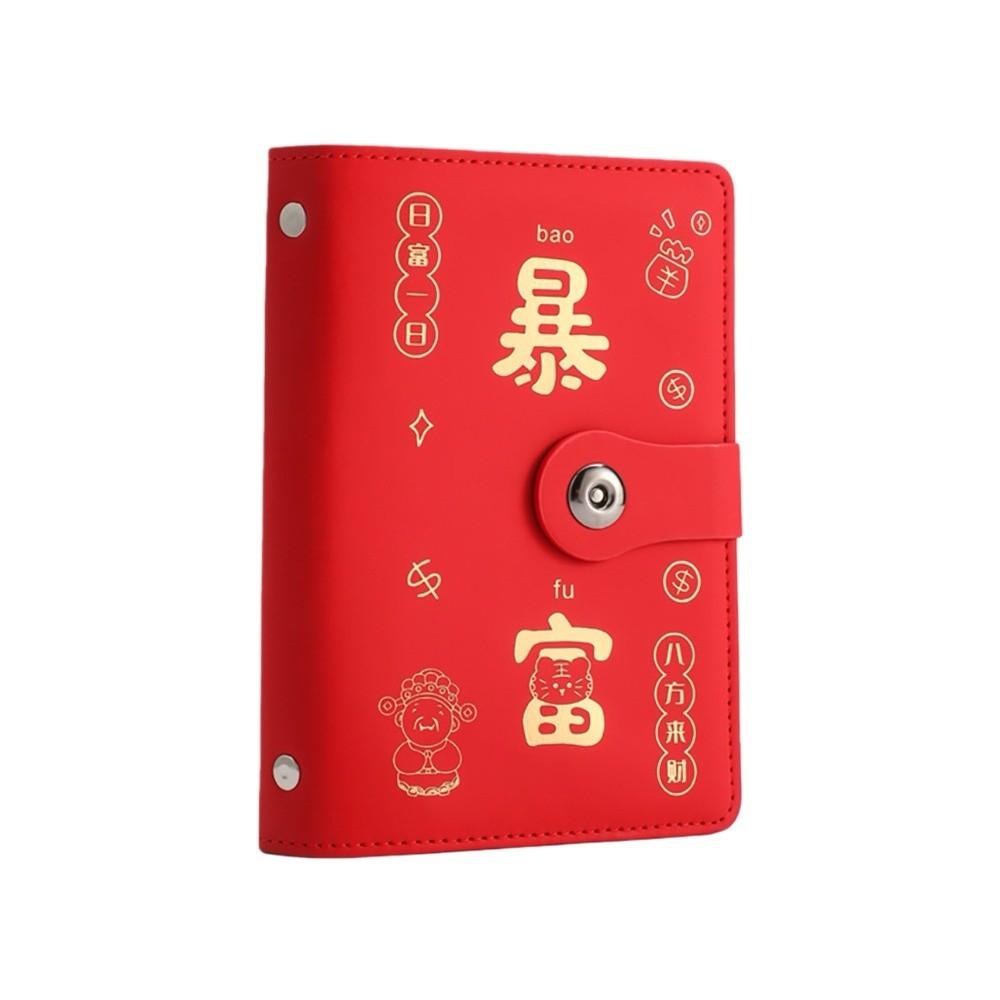 Waterproof Money Saving Challenge Book PU Leather Money Storage Bag Ledger  Get Rich