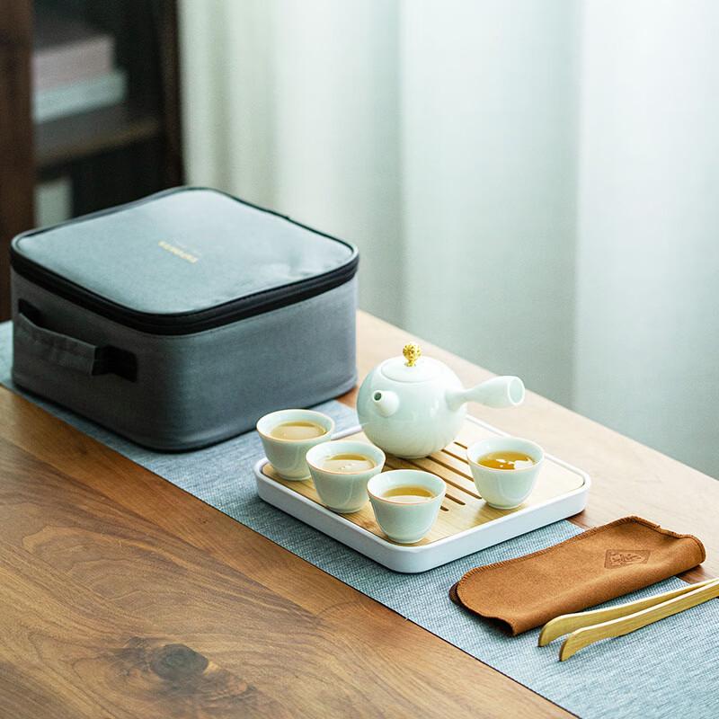 TAYOHYA 9-Piece Ceramic Travel Tea Set