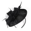 Eleganter Teeparty Mesh Haarband Schleife Braut Kopfschmuck Party Federn Fascinator Hut Dame