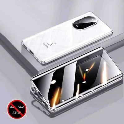 360° Magnetic Anti-Peep Privacy Case for Huawei Nova13 Nova14 Nova12 Pro Ultra with Tempered-Glass Camera Lens Protector Cover Phone Bumpers