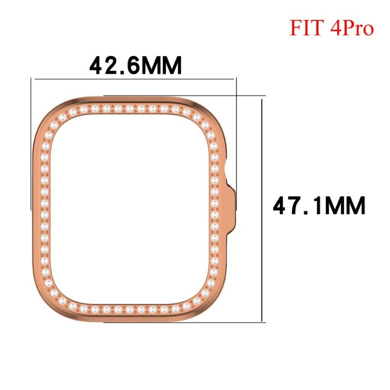 Diamond Case For Huawei Watch Fit 4/4 Pro Accessories All-Around Hollow PC Protective Bumper Frame For Huawei Watch Fit 4 Cover