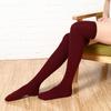 Women Long Socks Autumn Casual Warm Winter Stripe Knitted Thick Stockings