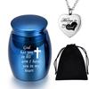 Small Urn for Human Ashes Keepsake Mini Cremation Urn w/Urn Necklace&Velvet Bag