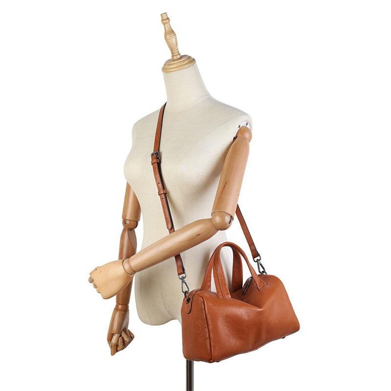 Vintage Design Women Handbags Genuine Leather Shoulder Bags for Ladies Fashion Crossbody Bags Purse Pillow Bags