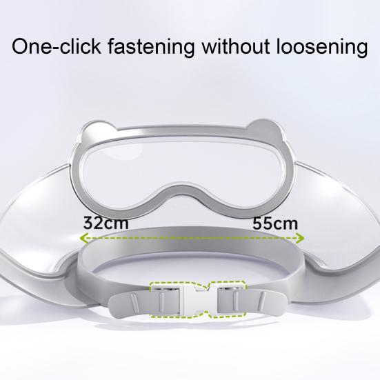 Bonnet de Lavage pour Bébé Imperméable Chapeau de Bain Bord en Silicone Sans BPA Qualité Alimentaire Bandeau Réglable Protection Douce pour Yeux Oreilles pour Bébés Jeunes Enfants Douche Douce