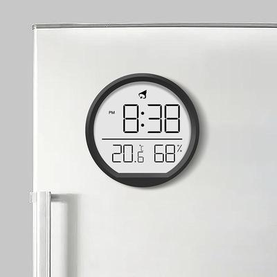 2303 Termómetro e Higrómetro Digital de Interior Reloj Despertador para Cocina y Pared