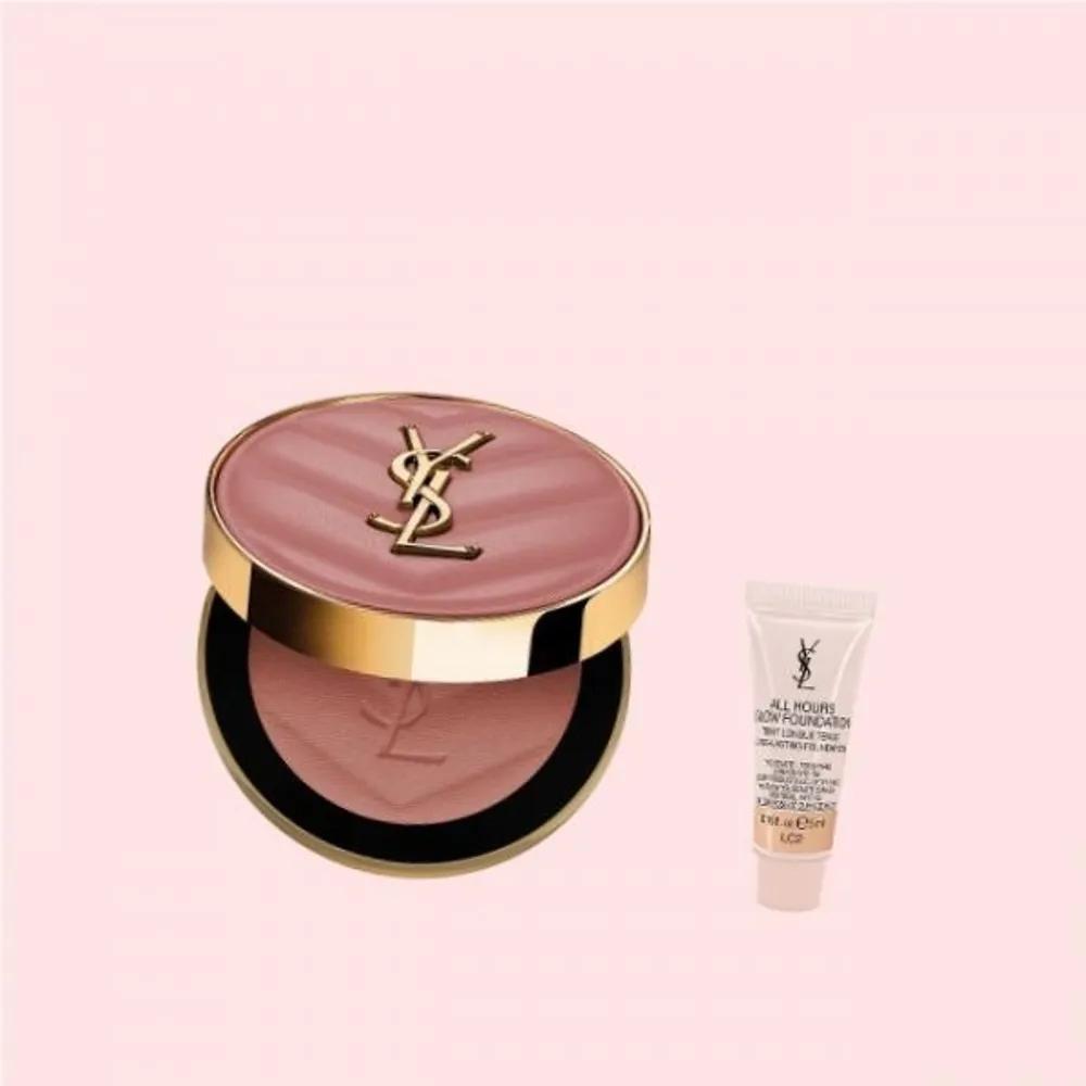 Набор румян Yves Saint Make Me Blush Powder Set + Тональная основа 5 мл 4431061