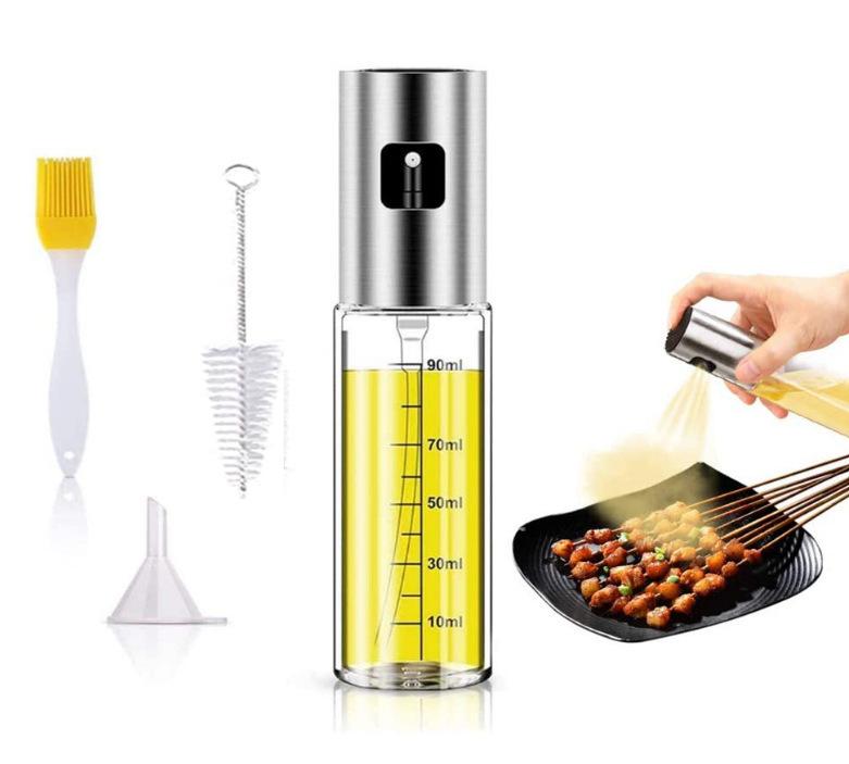 Oil Sprayer for Cooking Olive Oil Spray Bottle Mister Refillable with Scale Air Fryer Accessories for Kitchen Baking BBQ Frying