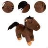 Horse Plush Doll Huggable Throw Pillow Stuffed Animal for Kids Adults Birthday Gift