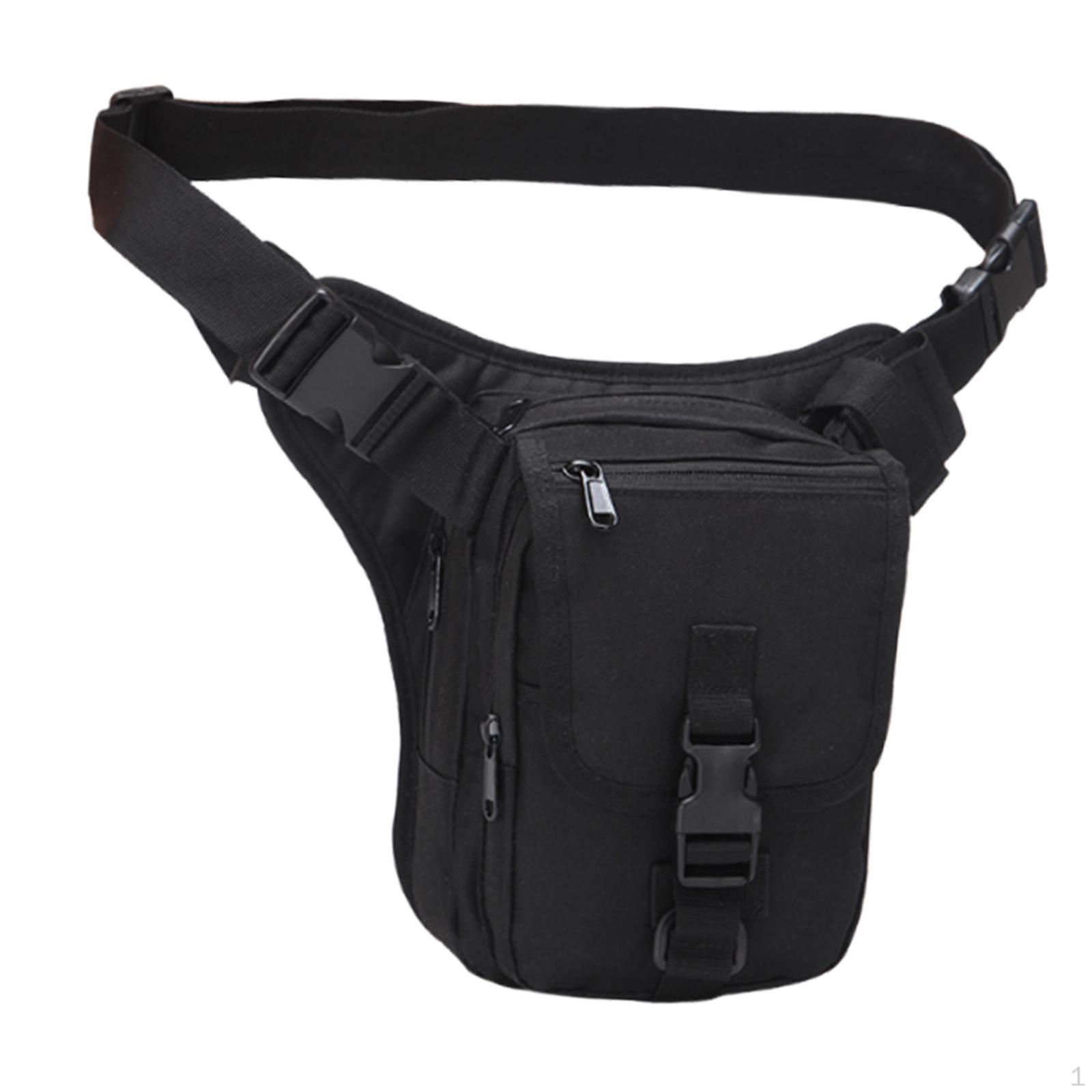 

Bag Leg Pouch Belt Bumbag Crossbody Backpack Waist Pack Thigh for Fishing Motorcycle Cycling чорний