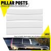 4pcs Set Chrome Pillar Posts For Cadillac Escalade 2007-2014 Door Trim Cover Kit