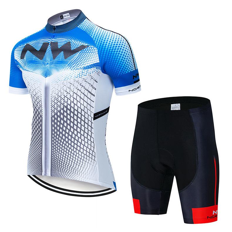 NW Team Edition Short Sleeve Cycling Suit Men's Summer Road Cycling Mountain Suit Sports