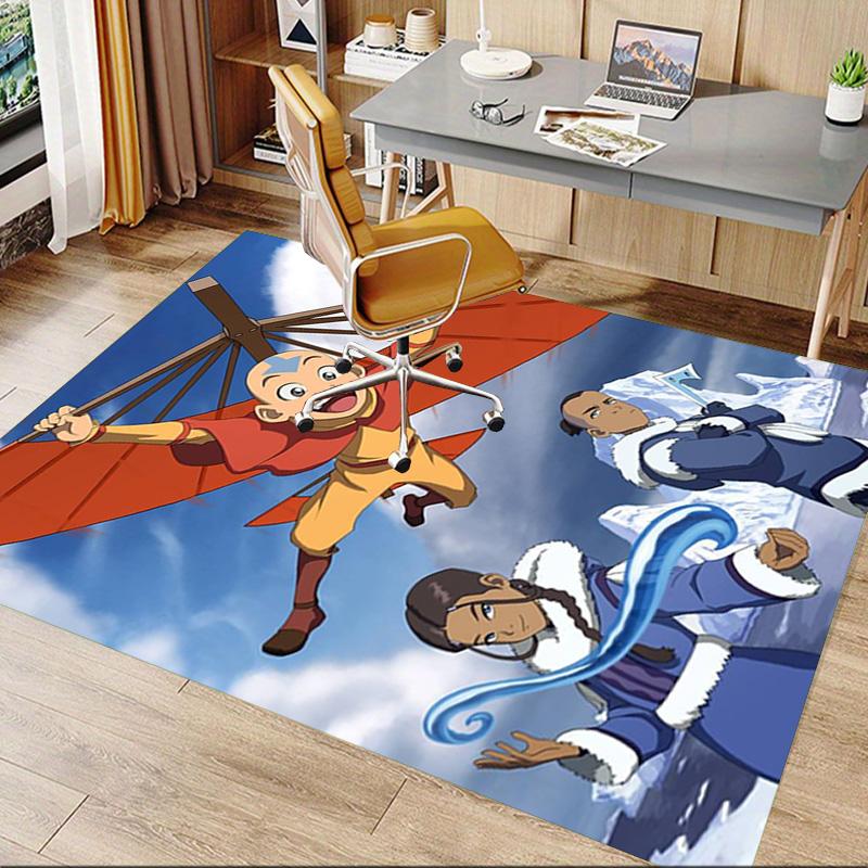 Airbender'S Adventure Carpet For Playroom Bedroom Living Room Sofa Home Decorkids Game Area Rug Nonslip Floor Mat