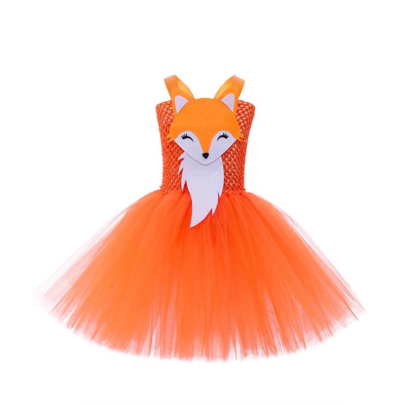 Children s Cosplay Animal Fox Dress Cosplay Princess Dress Halloween Animal Costume Girls Dress Up Halloween Costume For Kids 90