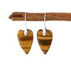 New natural stone crystal love pendant, ear hook earrings, European, American, Japanese and Korean simple design, real gold-plated popular jewelry