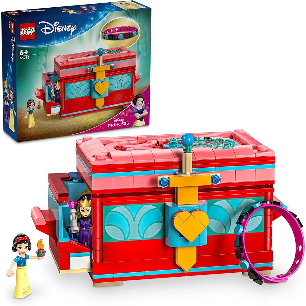 LEGO Disney Princess Snow White Jewelry Box Toy Gift for Kids Ages 6-9 Building Blocks 43276