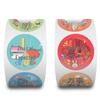 Cartoon Blessing Words Decorative Sealing Stickers, 300 Stickers/Roll for Student Notebooks