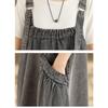 DIMANAF Women Plus Size Denim Dress Maxi Long Dress Sleeveless Vintage Loose Casual Basic Dresses Cottton