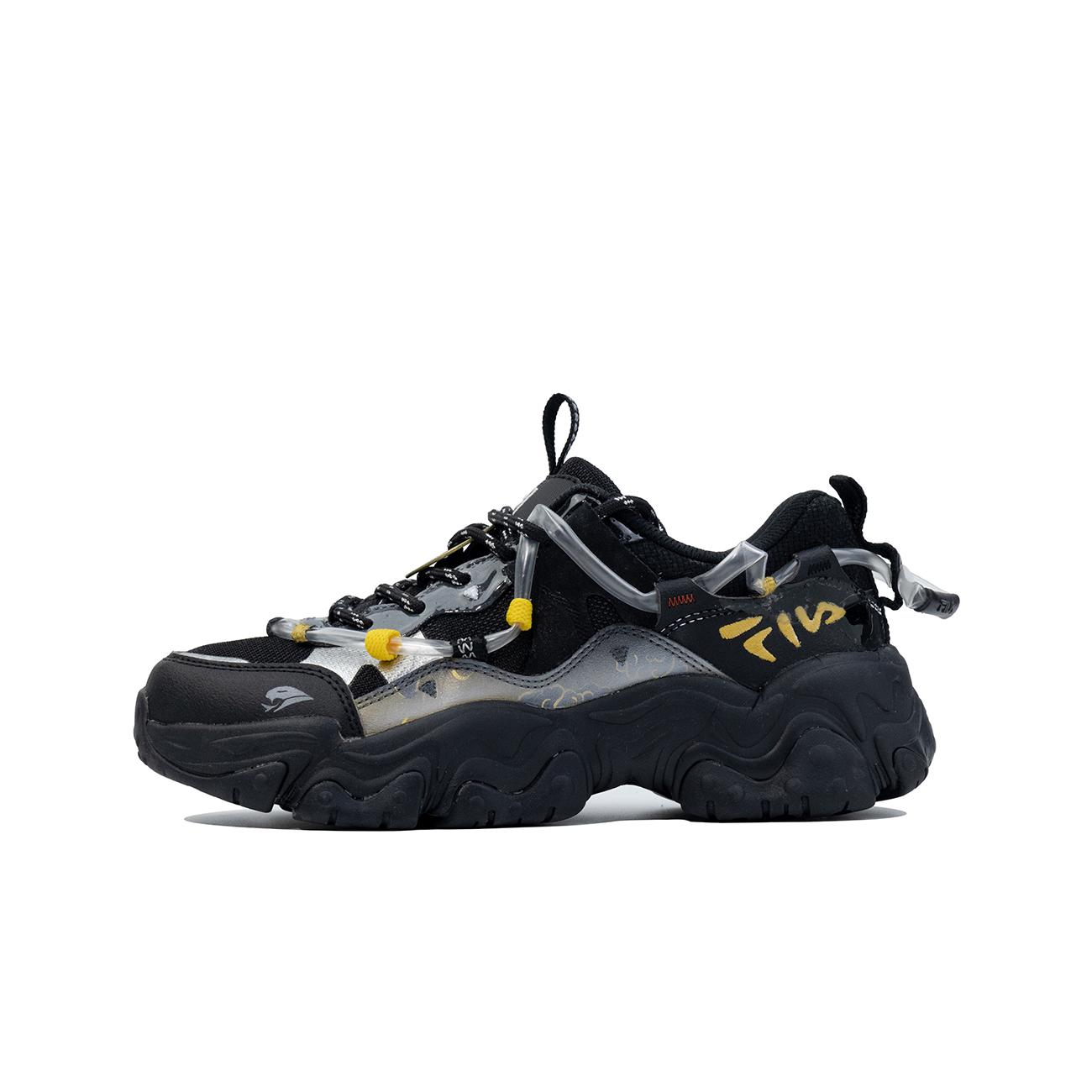 FILA FLUID 5 Abrasion Resistant Abrasion Resistant Low top Running Shoes Men s Black Yellow F52M442183FBK(TeamM-) 40
