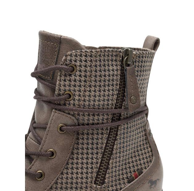 Mustang 1229-510 Grey Ankle Boots