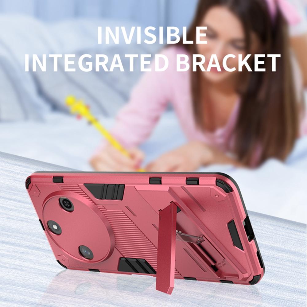 For Honor X60 Pro 5G/Magic7 Lite 5G Case PC+TPU Shockproof Phone Cover with Kickstand