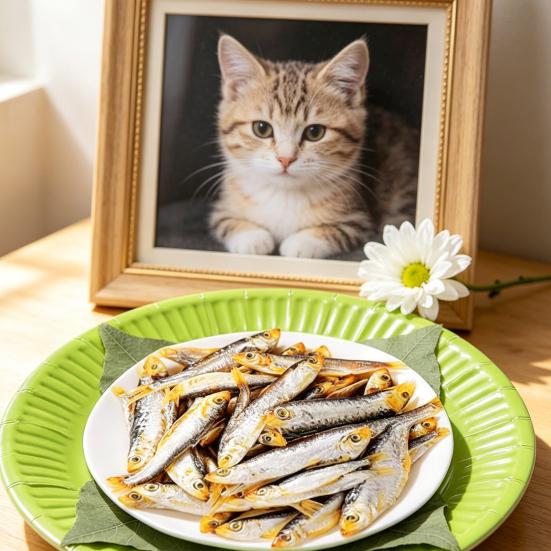 Tigela de Papel para Gato com Peixe Homenagem de Recordação para Animais de Estimação Acessório de Memorial para Animais de Estimação Réplica Realista de Peixe Seco para Gatos Falecidos Ritual de Perda de Animais de Estimação