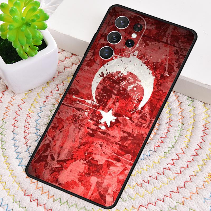 Turkey Turkish Flag Wolf TPU Phone Case For Samsung Galaxy Note 10 Pro S26 S25 S24 S23 S22 Ultra Plus S21 FE S20 Cover