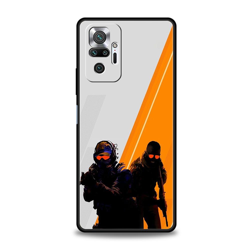 Phone Case For Xiaomi Redmi Note 14 13 12 Pro Plus 5G 9S 9 10 11 4G 14C 13C 12C 10C 9C 9A Soft Cover Counter Strike CS GO