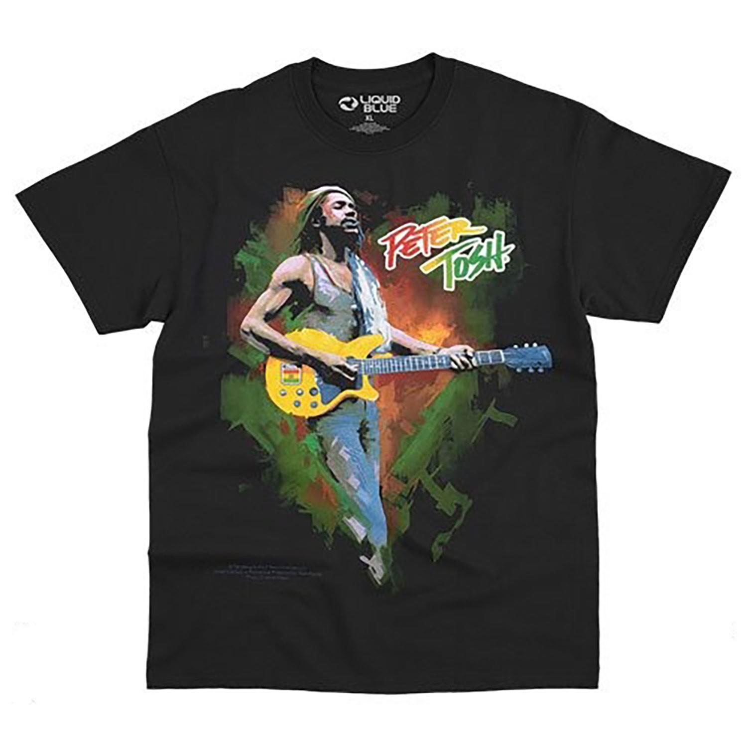 Mens Peter Tosh Skanking T-shirt Small Black S