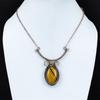 Tiger's Eye Necklace Copper Wire Wrapped Necklace Handmade Jewelry Adjustable Necklace Natural Gemstone Necklace Wedding Gift Copper Jewelry