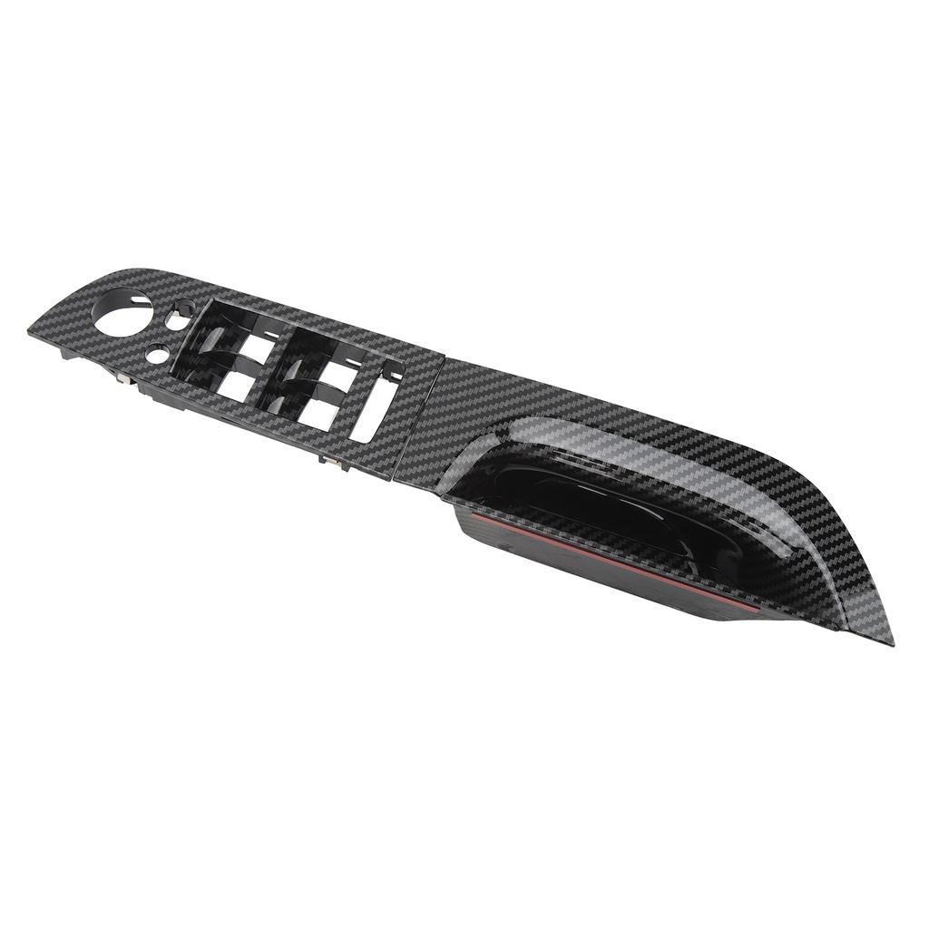 Fensterheberschalter Armlehnenpanel Fahrerseite Türinnenverkleidung für 3er E90 Limousine LCI 2009 bis 2011 Carbonfaser-Stil