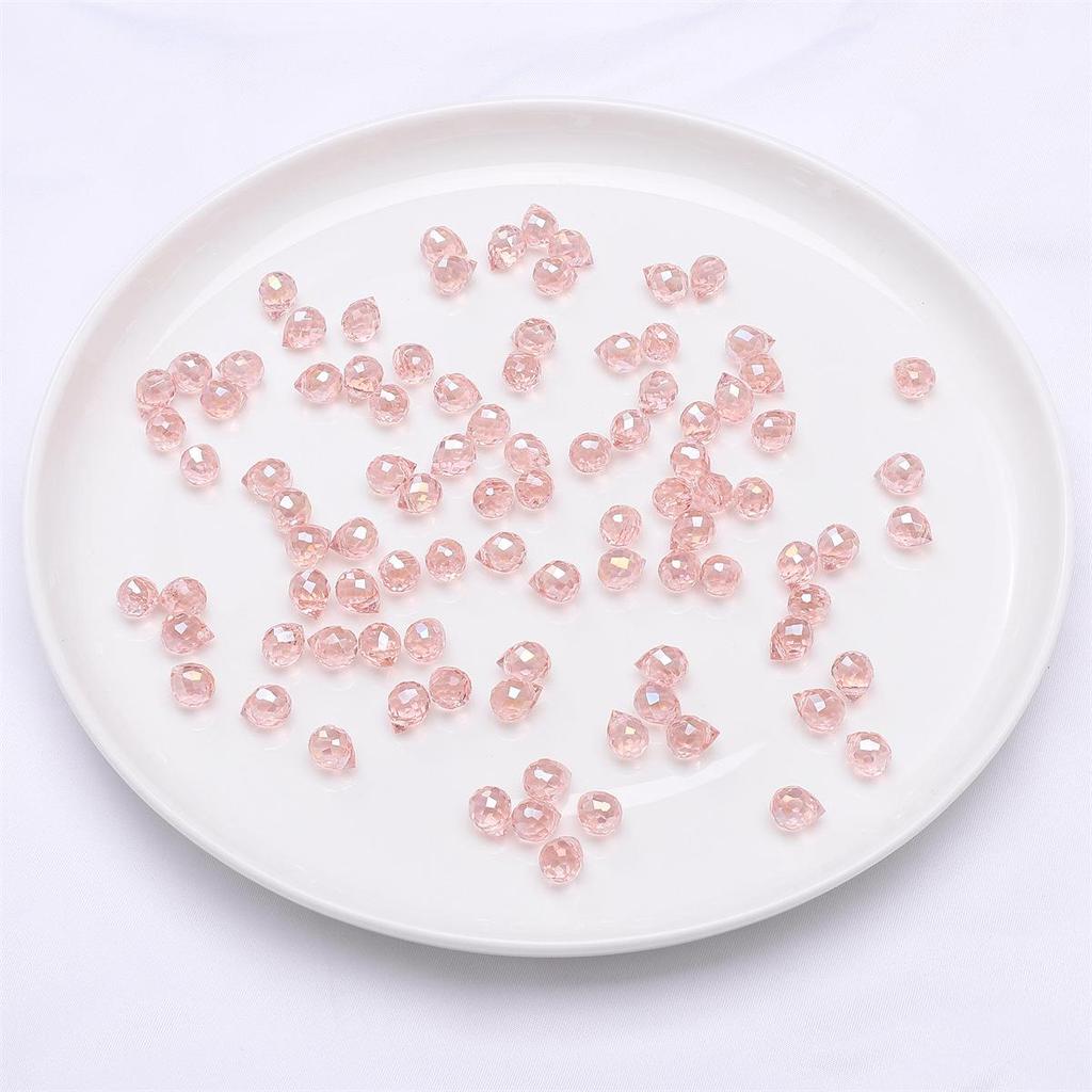9x8mm Iridescent Glass Crystal Teardrop Beads for DIY Bracelet and Necklace Jewelry Making